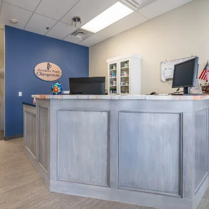 Front desk and reception area