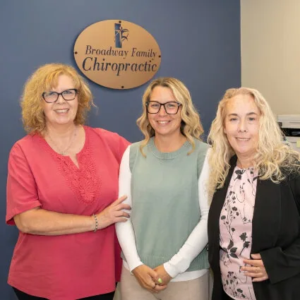 Dr. Downes and the Broadway Family Chiropractic team